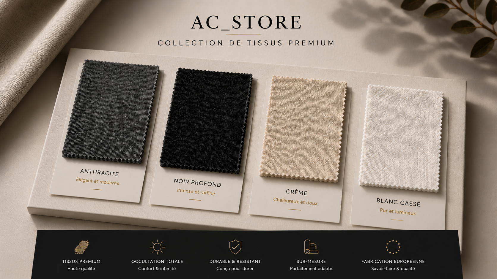 Store Enrouleur Occultant Sur-Mesure Premium | AC_Store